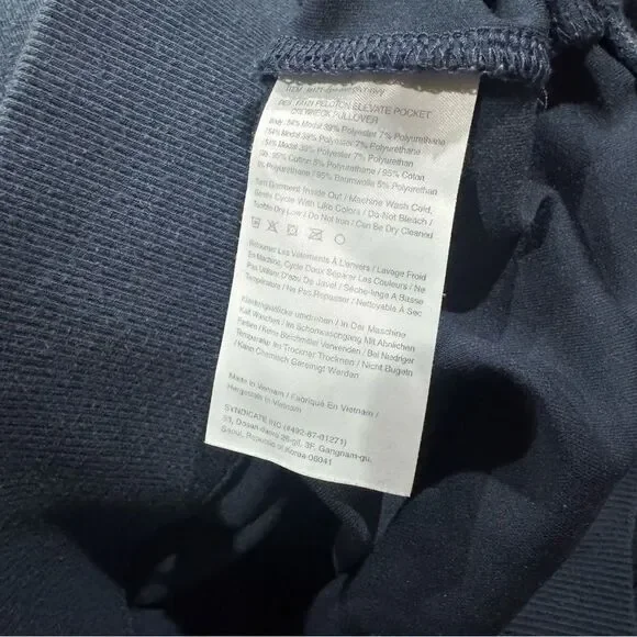 Peloton Elevate Pocket Crewneck Pullover Sweatshirt Navy Women’s 2XL - Picture 4 of 7